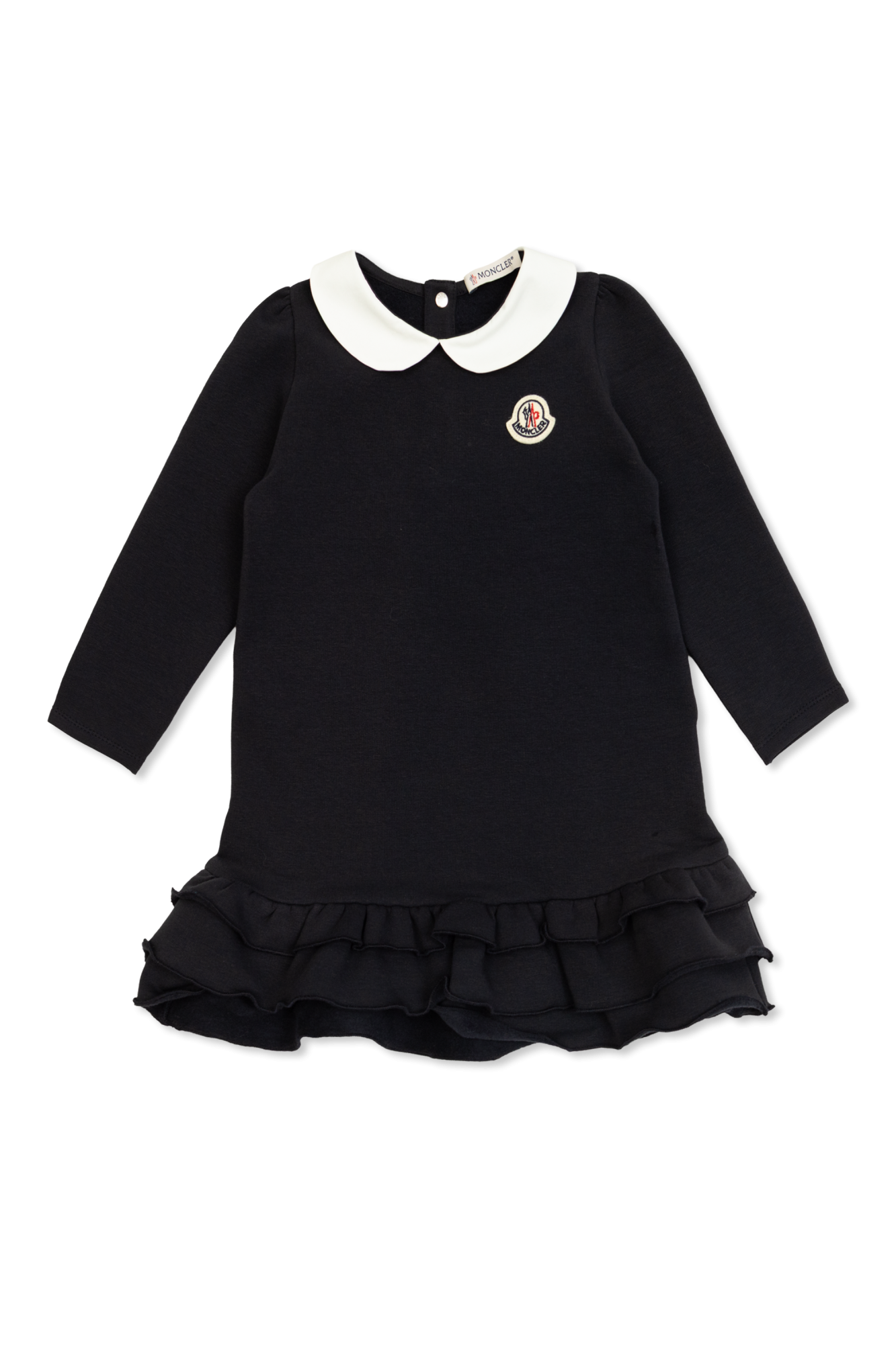 Czarny Sukienka z kołnierzem Moncler Enfant - Vitkac Polska
